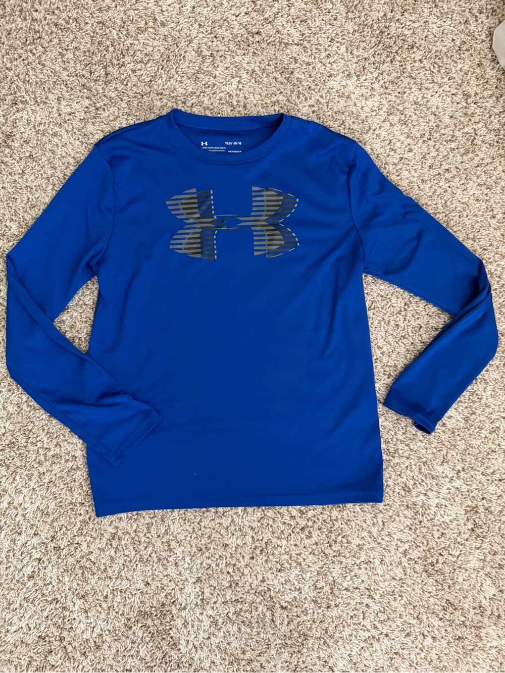 Under Armour Royal Blue Long Sleeve Logo Tee